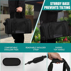 Top tasta Dog Cat Carrier Pet Carriers for Small Medium Large Cats Dogs Carrier Soft Sided Small Puppy Dog Carrier Portable Foldable Airline Approved Dog Cat Travel Carrier Black Medium