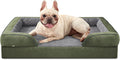 INVENHO Orthopedic Medium Dog Dogs, Egg-Crate Foam Dog Couch with Washable Removable Cover, Waterproof Lining and Nonskid Bottom