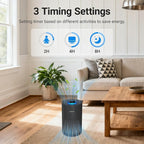 Air Purifiers for Bedroom Home, Cobectal Air Cleaner with HEPA 3-in-1 Filter for Room up to 1050 ft², Aroma Function, Sleep Mode, Portable Air Purifiers for Office, Dorm, RVs, Black