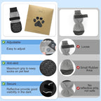 BEAUTYZOO Dog Socks to Prevent Licking Paws for Hardwood Floors Anti Slip, Dog Shoes Booties for Hot/Cold Pavement,Grippy Boots & Paw Protectors Traction Control for Small Medium Large Senior Dogs