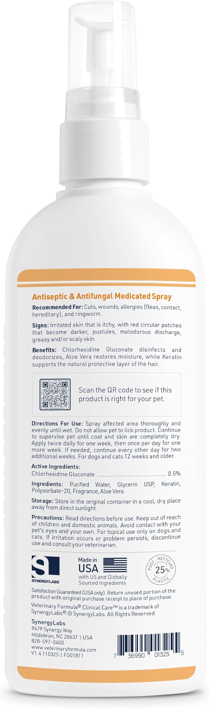 Veterinary Formula Clinical Care Antiseptic & Antifungal Spray, 8 fl oz