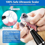 Ni-SHEN Plaque Remover for Teeth - Pet Ultrasonic Cleaner - Teeth Cleaning Kit for Tartar and Stains - Suitable for Dogs and Cats (Black)