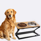 Elevated Dog Bowl, Adjustable Height and Tilt Angle Dog Bowl Stand | Precisely Adjust Height And Tilt Angle, Easy To Clean, Equipped With 2 Stainless Steel Food Bowls, Sturdy And Durable.