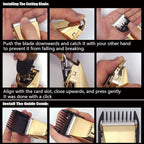 Heavy Duty Pet Grooming Clippers, Powerful 36V Motor for Thick Coats, Professional Grooming Shears Fur Hair Trimmers Tool for Dogs, Sheep, Horses, Livestock & Cats (Gold)