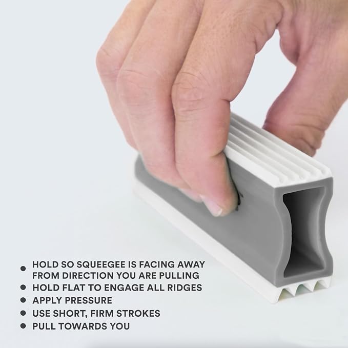 FurDozer Pet Hair Remover & Auto Detailing Tools - Cat & Dog Hair Remover for Carpets, Car Interiors, Couches, Bedding, & Pet Furniture (Gray, X3 MEGA - 10" Long)