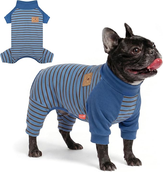 KYEESE Turtleneck Dog Pajamas for Small Medium Large Dogs Warm Dog Onesie | 4-Way Stretch, Lightweight & Breathable, Reduces Shedding, Gentle on Sensitive Skin, Recovery Support, Easy Potty Breaks