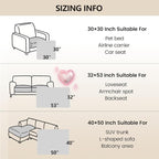 gogobunny 100% Double-Sided Waterproof Dog Bed Cover Pet Blanket Sofa Couch Furniture Protector for Puppy Large Dog Cat, Reversible (32x53 Inch (Pack of 1), Dark Chocolate/Light Chocolate)