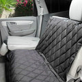 4Knines Dog Hammock – Rear Seat Cover for 60/40 Split Bench w/Armrest (Black, Regular)