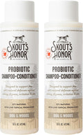SKOUT'S HONOR Probiotic Dog Shampoo and Conditioner - DOTW, 16 oz, 2-Pack | Natural 2-in-1 for Itchy Skin, Microbiome-Friendly with Avocado Oil & Omega-3s, Paraben & Sulfate-Free