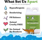 Oatmeal Shampoo for Dogs - Helps Dry Coats & Itchy Sensitive Skin, 64 oz | Aloe Vera, Chamomile, Jojoba Oil, Vitamin E, No Parabens or Artificial Dyes