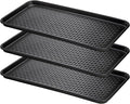 Fasmov 3 Pack Utility Boot Tray Mat Multi-Purpose Anti-Slip Tray Mat Boots, Dog Food Bowls, Gardening, Laundry, Kitchen, Garage, Entryway, 30 x 15 inches