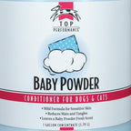 Top Performance Baby Powder Scent Pet Conditioner for Dogs and Cats, Safe for Puppies or Kittens Aged 6 Weeks and Older, 1 Gallon