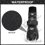 KOOLTAIL Anti Slip Dog Socks for Hot/Cold Pavement to Prevent Licking Paws,Booties for Hardwood Floors,Traction Rain Dog Boots&Paw Protectors Shoes with Grip for Outside Small Medium Large Senior Dogs