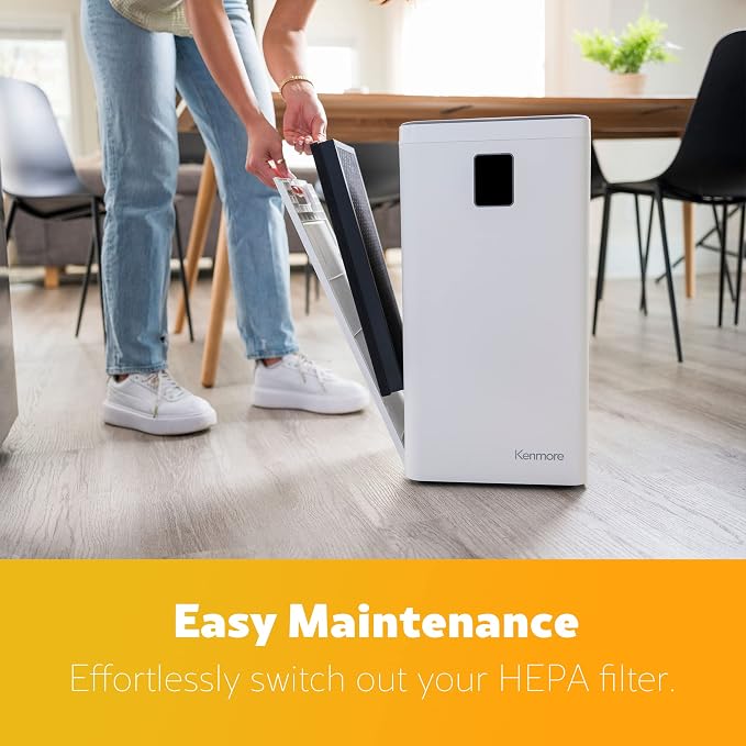 Kenmore Air Purifier with H13 True HEPA Filter, Covers Up to 2300 Sq.Foot