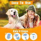 42FT Jumbo Square Refills Disposal Bags Refill Compatible with Pe.t Dogs Gen.ie Dog Waste Disposal System Pails, Up to 6 months of Supply,Ultimate Odor Control Dog Poop Bags, 4 Pack