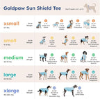 Goldpaw Dog Sun Shirt with UV Protection - Lightweight, Cooling Sun Protection Clothing for Dogs - Reduce Heat Absorption - Pet Clothes Made in the USA - Machine Washable - Size 14 - Pink Lemonade