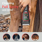 Horse Clippers Low Noise Rechargeble Horse Trimmer Kit | Pet Shaver for Heavy Thick Coats Grooming, 2-Speed Cordless Shears for Sheep, Cats and Dogs