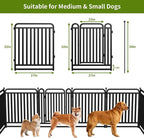 32" H Dog Playpens, Upgraded Heavy Duty Tube Puppy Play Pen for Indoors,Dog playpen Outdoor for Small Medium Dogs, Portable Dog Pen, 16 Panels