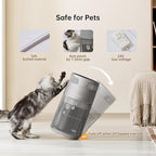 WISESKY Cat Air Purifier with Bite-Resistant Cord & Wide Grille and Tip-Over Protection | Air Purifier for Home with 360° Air Intake for Pet Hair | APP Control | Covers Up to 1644 Sq.Ft