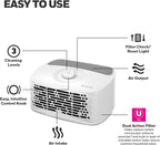 Honeywell Air Purifier for Home, 465 Ft² in 1 hour, White HHT270