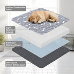 2 Pack Puppy Pads with Pheromones, Washable Puppy Pee Pads, Reusable Pads for Dogs & Cats, Leakproof & Odor Control, Non-Slip Training Pads for Home & Travel, 16"x24" (Lint Roller Included)