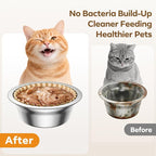 300 PCS Disposable Pet Feeding Bowls Bulk for Cats & Dogs, Leak Resistant | Printed Paper Cat Food Bowl Liners, Wet & Dry Food, Small Pet Bowl Covers, Easy Clean Feeding Supplies, Brown Pattern