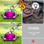 TOPKNOT Dog Tie Out Cable and Stake,(up to 200lbs) 360°Swivel Dog Run- No Tangle,with 15FT Heavy Duty Tie Out Cable for Dogs,Runner for Yard,Ideal for Outdoor Camping