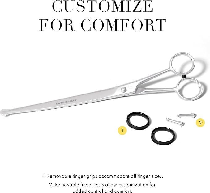 Tweezerman 9" Pet Grooming Shears-Safety Round Tips for Medium/Large Dogs