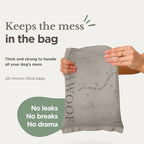 100% Certified Home Compostable and Biodegradable Dog Poop Bags - ASTM D6400 & EN 13432 Compliant Dog Waste Bags – 60 Bags – 4 x Rolls of Plant Based Compostable Poop Bag