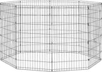 New World by MidWest Homes for Pets 42-Inch Exercise Pen, for Indoor and Outdoor use, 16 Sq Feet of Play, Folding Dog Pen, No Door Design for Maximum Security, Easy to Set Up, Foldable Pet Playpen