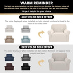 Stretch Chair Cover Chair Slipcovers with Arms 1-Piece Chair Sofa Slipcovers or Living Room Non Slip Armchair Cover Furniture Protector Dogs Pet Friendly(Armchair,Ivory)