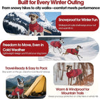 QBLEEV Warm Dog Jacket - Reflective, Adjustable Winter Coat with Turtleneck for Cold Weather, Waterproof Fleece Snowsuit for Small, Medium, Large Dogs