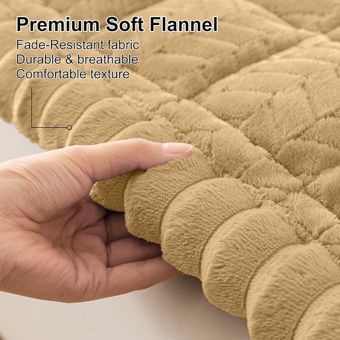 Smiry Couch Cover for Dogs, Non Slip Fuzzy Pet Sofa Covers Washable | Sofa Slipcovers for 3 Cushion Couch, Soft Thick Furniture Protector for Cats Dogs, Against Fur, Dirt, Scratch (35.4"x95")