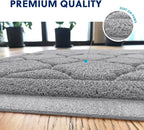Cat Litter Box Mat, Kitty Premium PVC Pad, Durable Trapping Rug, Phthalate Free, Urine-Resistant, Scatter Control, L 35 x 23 Inch, Cadet Grey