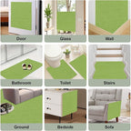 Cat Scratch Couch Furniture Protector from Cat Claws, Green, 78.7x15.8In | Self-Adhesive Cat Scratch Pad Deterrent for Furniture, DIY Climbing Cat Scratcher for Sofa Corners, Walls, Doors-with 20 Pins