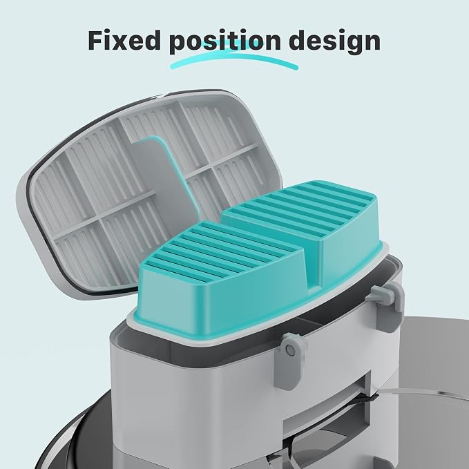 BEMOONY Cat Water Fountain Filters: Pet Water Fountain Replacement Filter | 12 Packs of Cat Fountain Filters (6 Carbon Filters + 6 Sponges) - Multiple Filtration Please replace it every 2-3 weeks