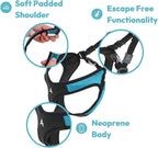 Gooby Escape Free Easy Fit Harness - Orange, Large - No Pull Step-in Patented Small Dog Harness with Quick Release Buckle - Perfect On The Go No Pull Harness for Small Dogs or Medium Dog Harness