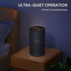 Air Purifiers for Bedroom, FULMINARE H13 True HEPA Filter (Black 2 Pack) | Remove Pet Hair, Smoke, Odors，Quiet Air Cleaner With Night Light, Portable Small Air Purifier for Home, Office, Living Room