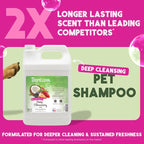 TropiClean Deodorizing Dog Shampoo for Smelly Pets, Professional Dog Shampoo, Long Lasting Odor Control, Puppy Safe, USA Made, Berry Scent, 1 Gal