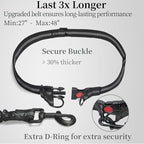 iYoShop Hands Free Dog Leash with Zipper Pouch, Dual Padded Handles and Durable Bungee for Walking, Jogging and Running Your Dog (Large, 25-120 lbs, Yellow)