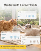 Furbo 360° Cat Camera [Paid Plan Required to Activate] | Stay connected with AI Cat & Home Safety Alerts, Auto-Tracking, Video History & 2-Way Audio. Paid Plan Required (3mo min)
