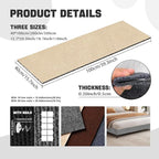 Cat Scratching Climbing Carpet Mat, Self-Adhesive Couch Furniture Protector | 39.3x15.8In Thickened, Cat Scratch Post/Tree Covered Pad Replacement, Shield for DIY Shelf Steps Couch Corner Wall, Khaki