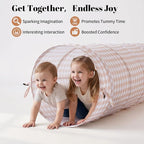 Tunnel Toys for Toddlers: Pop Up Kids Play Tunnel with Carry Bag - Collapsible Peachskin Fabric Tunnel for Baby Indoor & Outdoor - Sensory Activity Gift for Boys Girls Pet Puppy Dog