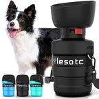 lesotc Dog Water Bottle, Portable Dog Water Dispenser, Leak Proof Dog Travel Water Bottle, Squeeze Pet Water Bottle for Walking On The Go, Dog Hiking Accessories for Outdoor, Hiking, Travel