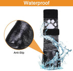 KOOLTAIL Non Slip Dog Socks to Prevent Licking Paws for Hardwood Floors, Dog Boots Shoes for Hot/Cold Pavement with Grippers Traction Control, Waterproof Paw Protector for Small Medium Large Dogs M