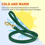Viper Biothane K9 Working Dog Leash Waterproof Lead for Tracking Training Schutzhund Odor-Proof Long Line with Solid Brass Snap for Puppy Medium and Large Dogs, 20ft Hunter Green