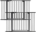 Babelio Pressure Mounted Baby Gate for Stairs, 29-48" Wide Dog Gate,2 Pack | Triple-lock System; Pressure/Wall Mount; Auto-close; 200N Impact Tested; Easy Install for Doorways, Kitchen, Hallway, Black