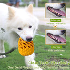 Indestructible Pineapple Dog Toy - Gaint Aggressive Chewers Training | Heavy Chew, Treat Dispenser, Power Chewer, Durable Puzzle, Tough Interactive, Easy Clean
