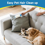 Swihauk 600 Sheets Extra Sticky Lint Rollers for Pet Hair | Easy Spiral Tear Lint Roller for Clothes with Ergonomic Handle, Multipurpose Lint Remover for Furniture, Carpet, Car Seat