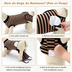 2 Packs Breathable Cotton Dog Recovery Suit for After Neuter Spay Abdominal Wounds Protector, Professional Anti-Licking Onesies for Male Female Pets Surgery Bandages, L Striped Yellow Green